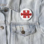 Ik hou van iemand met autisme ronde button 5,7 cm (In situ)