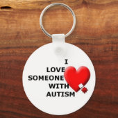 Ik hou van iemand met autisme sleutelhanger (Voorkant)