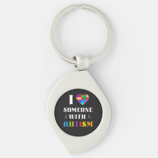 Ik hou van iemand met autisme sleutelhanger