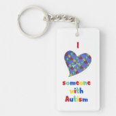 Ik hou van iemand met autisme Sleutelhanger (Voorkant)