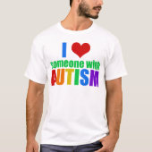 Ik hou van iemand met autisme t-shirt (Voorkant)