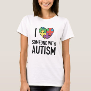 Ik hou van iemand met autisme t-shirt
