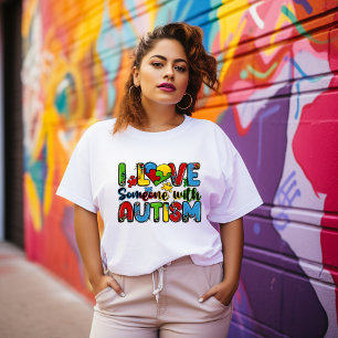 Ik hou van iemand met autisme T-shirt