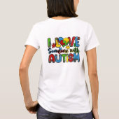 Ik hou van iemand met autisme T-shirt (Achterkant)