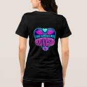 Ik hou van iemand met autisme Tri-Blend shirt (Achterkant)