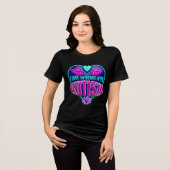 Ik hou van iemand met autisme Tri-Blend shirt (Voorkant volledig)