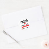 Ik hou van iemand met bloedkanker ronde sticker (Envelop)