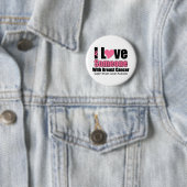 Ik hou van iemand met borstkanker ronde button 5,7 cm (In situ)