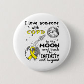Ik hou van iemand met COPD Awareness Ronde Button 5,7 Cm (Voorkant)