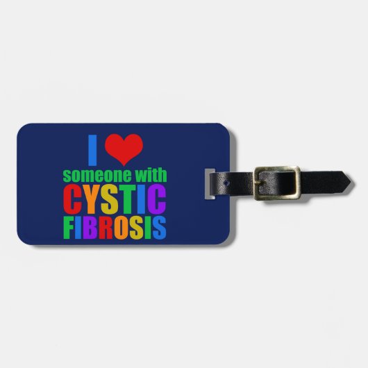 Ik hou van iemand met Cystic Fibrosis Bagagelabel (Voorkant horizontaal)