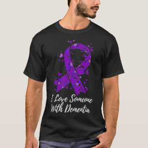 Ik hou van iemand met dementie-bewustzijn t-shirt