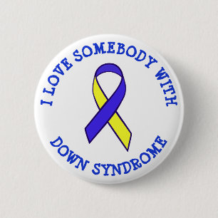 Ik hou van iemand met downsyndrome Button