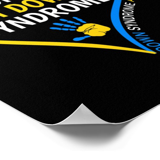 Ik hou van iemand met downsyndroom - downsyndroom poster (Hoek)