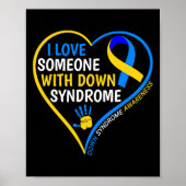 Ik hou van iemand met downsyndroom - downsyndroom poster (Voorkant)