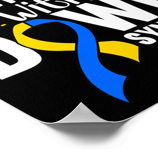 Ik hou van iemand met downsyndroom poster (Hoek)