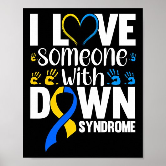 Ik hou van iemand met downsyndroom poster (Voorkant)