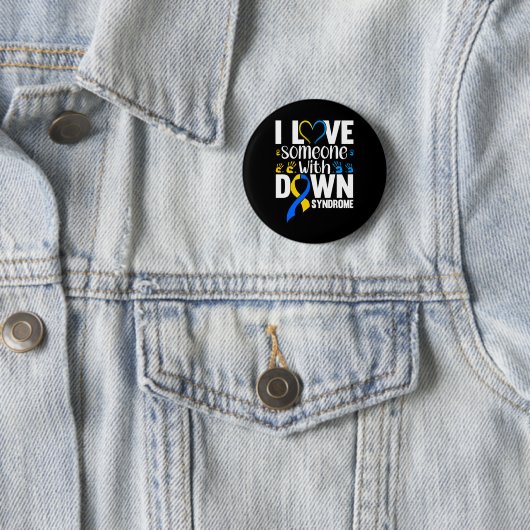 Ik hou van iemand met downsyndroom ronde button 5,7 cm (In situ)