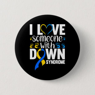 Ik hou van iemand met downsyndroom ronde button 5,7 cm