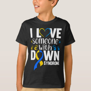 Ik hou van iemand met downsyndroom t-shirt
