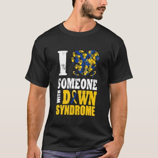 Ik hou van iemand met downsyndroom t-shirt (Voorkant)