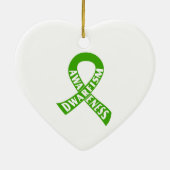 Ik hou van iemand met Dwarfism Awareness Ornament (Achterkant)