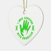 Ik hou van iemand met Dwarfism Awareness Ornament (Links)