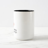 Ik hou van iemand met een maïsallergie tweekleurige koffiemok (Center)