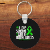 Ik hou van iemand met een psychische ziekte Mental Sleutelhanger (Voorkant)