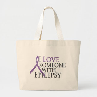 ik hou van iemand met epilepsie grote tote bag