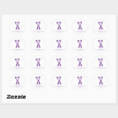 Ik hou van iemand met epilepsie! ronde sticker (Vel)