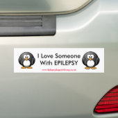 Ik hou van iemand met EPILEPSY Bumpersticker (Op auto)