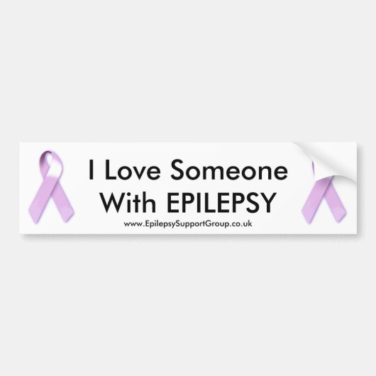 Ik hou van iemand met EPILEPSY Bumpersticker (Voorkant)