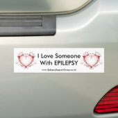 Ik hou van iemand met EPILEPSY Bumpersticker (Op auto)