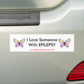Ik hou van iemand met EPILEPSY Bumpersticker (Op auto)