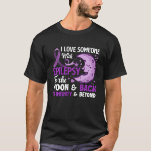 Ik hou van iemand met Epilepsy Support Epilepsy Aw T-shirt