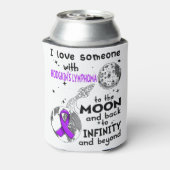 Ik hou van iemand met Hodgkin's Lymphoma Awareness Blikjeskoeler (Blikje Achterkant)