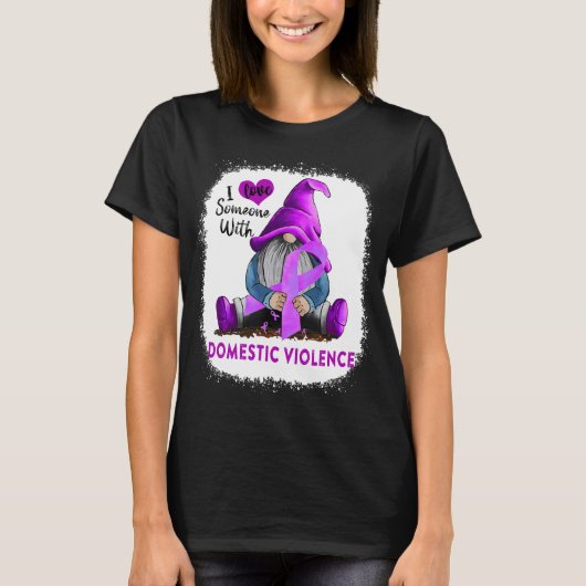Ik hou van iemand met huiselijk geweld t-shirt (Voorkant)