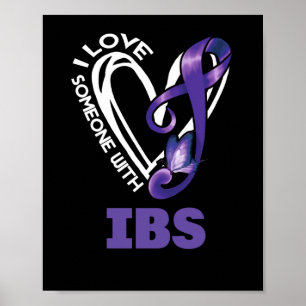 Ik hou van iemand met IBS Irritable Bowel Syndroom Poster