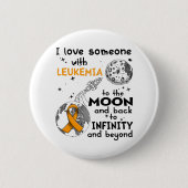 Ik hou van iemand met Leukemie Bewustheid Ronde Button 5,7 Cm (Voorkant)