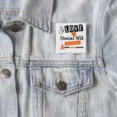 Ik hou van iemand met leukemie vierkante button 5,1 cm (In situ)