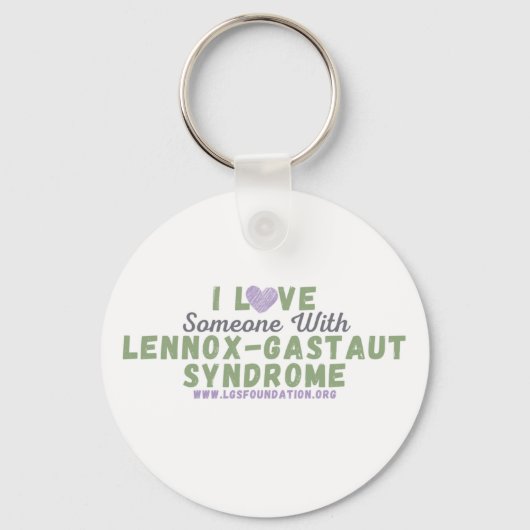 Ik hou van iemand met LGS Button Sleutelhanger (Voorkant)