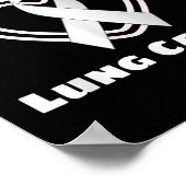 Ik hou van iemand met longkanker ondersteuning bew poster (Hoek)