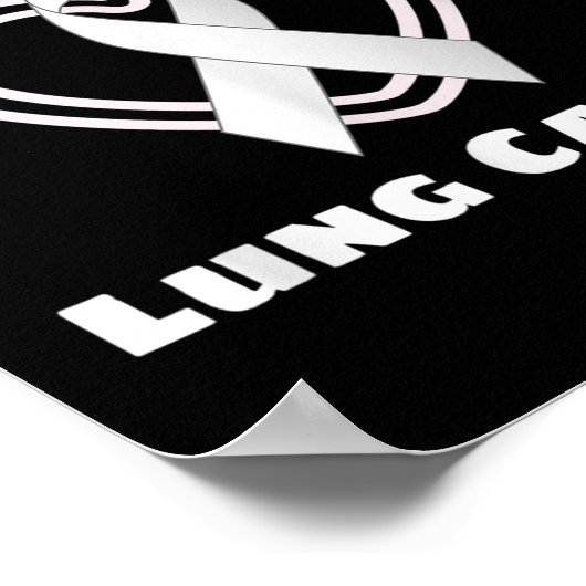 Ik hou van iemand met longkanker ondersteuning bew poster (Hoek)