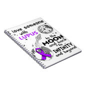 Ik hou van iemand met Lupus Awareness Notitieboek (Rechterzijde)