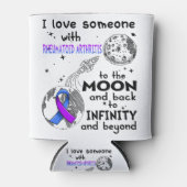 Ik hou van iemand met reumatoïde artritis blikjeskoeler (Voorkant)