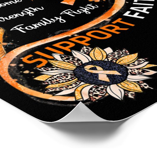 Ik hou van iemand met RSD CRPS Awareness Dragonfly Poster (Hoek)