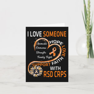 Ik hou van iemand met RSD CRPS Awareness Sunflower Kaart