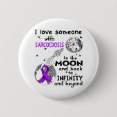Ik hou van iemand met Sarcoïdose Bewustheid Ronde Button 5,7 Cm (Voorkant)
