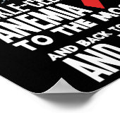 Ik hou van iemand met sikkelcelanemie poster (Hoek)