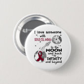 Ik hou van iemand met sikkelcelanemie ronde button 5,7 cm (Voorkant /achterkant)